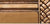 Finial Company Reeded Wood Pole (Mahogany Rust with Gold)