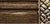 Finial Company Reeded Wood Pole (Dark Walnut Gloss with Gold)