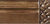 Finial Company Grooved  Wood Pole (Dark Walnut Gloss with Gold)